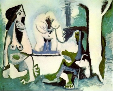 Pablo Picasso Painting - Lunch on the Grass Manet 12 1961 Pablo Picasso